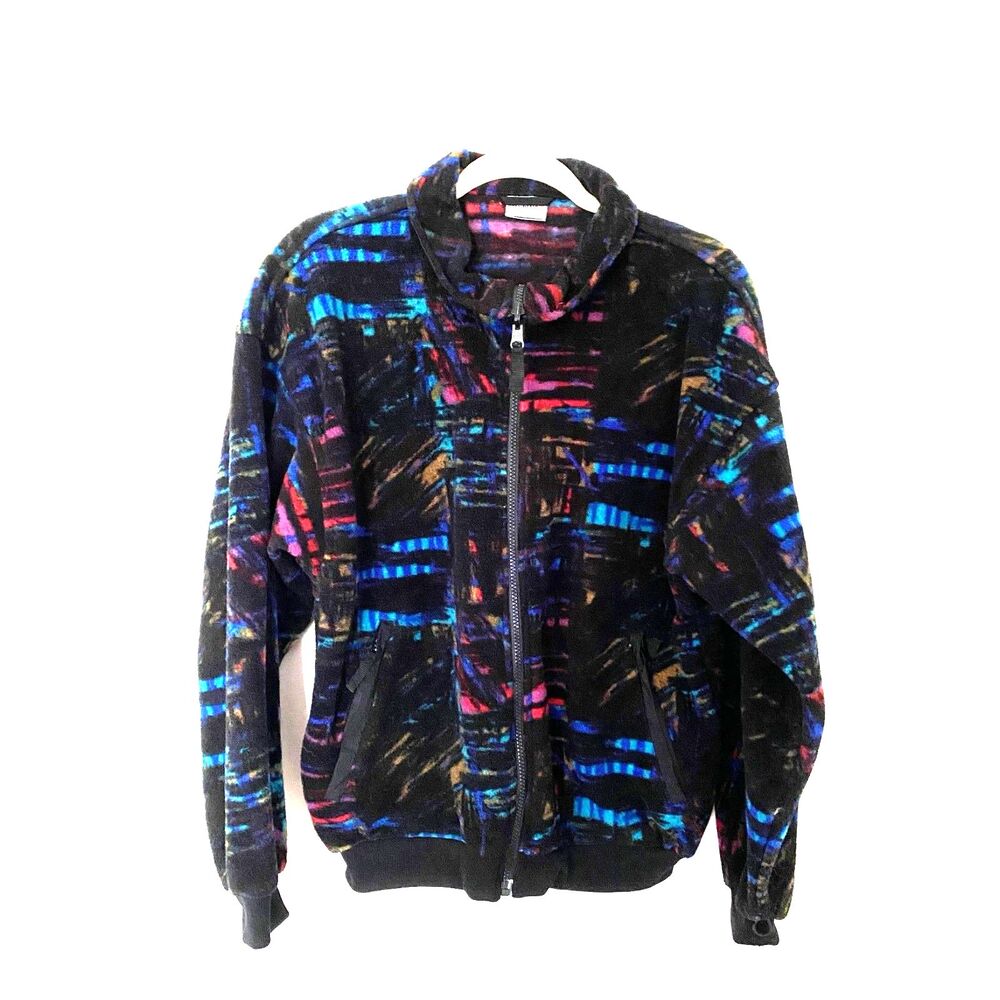 Vintage Mens Obermeyer Quantum Fleece Colors Ski Jacket Made in Korea Sz S